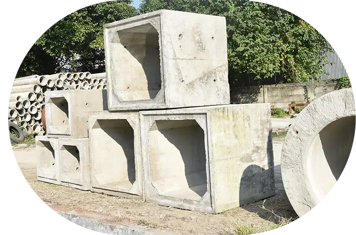 A precast box culvert, showcasing superior construction quality in Assam, produced in Guwahati and Nagaon, ideal for robust infrastructure.